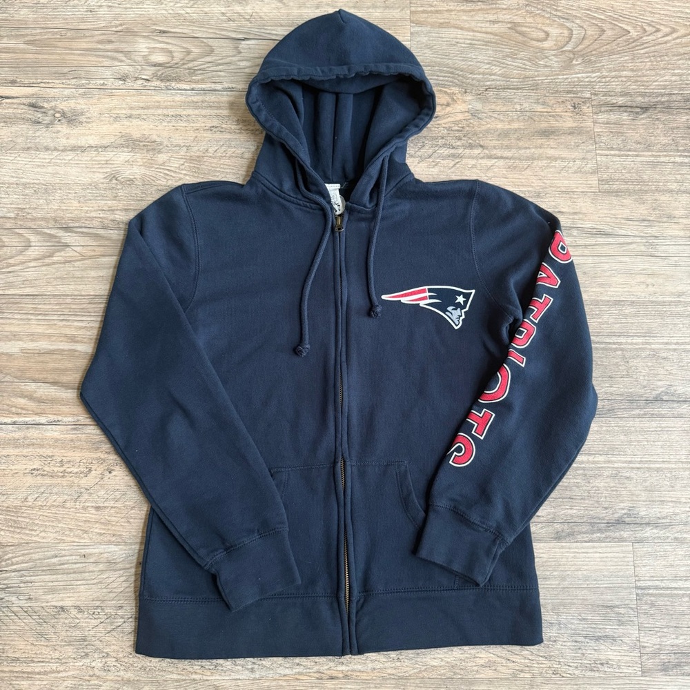 Vintage‎ New England Patriots Navy Hoodie Women’s M EUC
